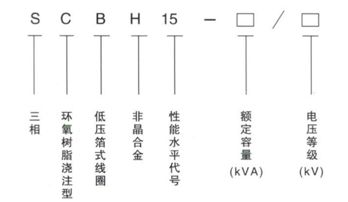 scbh15干式非晶合金铁心变压器